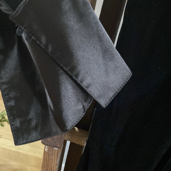 DIOR BELLA TASHA  LUXURY BLACK VELVET JUMPSUIT CHIC LARGE NEW NO BELT - Picture 5 of 9